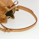 LOUIS VUITTON Nomad Leather Petit Noe Shoulder Bag Beige M85003 LV Auth 42829AV-9