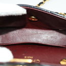 CHANEL Mini Matelasse Chain Shoulder Bag Lamb Skin Black CC Auth 42862AV-9