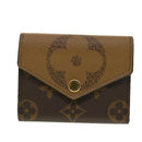 LOUIS VUITTON Monogram Reverse Portefeuille Zoe Trifold Wallet M80725 LV 42887-13