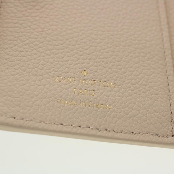 LOUIS VUITTON Monogram Empreinte Portefeuille Clare Wallet White M81927 42904S