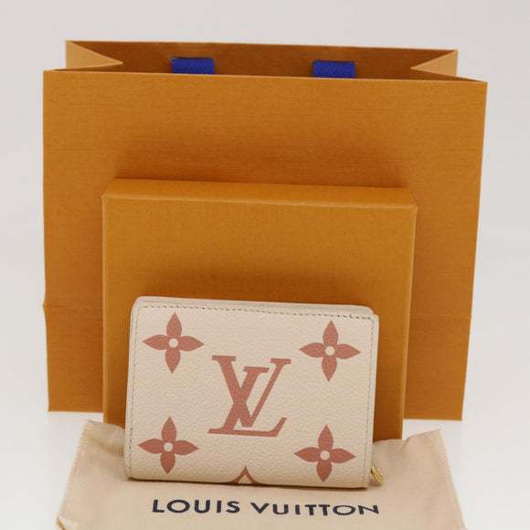 LOUIS VUITTON Monogram Empreinte Portefeuille Clare Wallet White M81927 42904SM