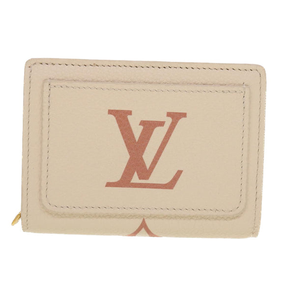 LOUIS VUITTON Monogram Empreinte Portefeuille Clare Wallet White M81927 42904SM