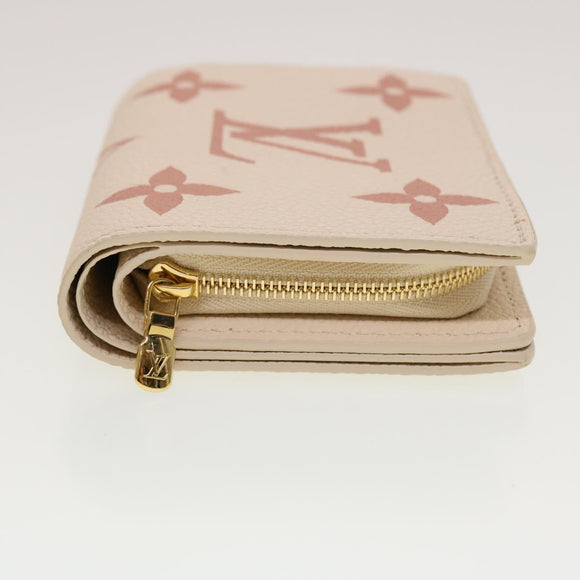 LOUIS VUITTON Monogram Empreinte Portefeuille Clare Wallet White M81927 42904SM