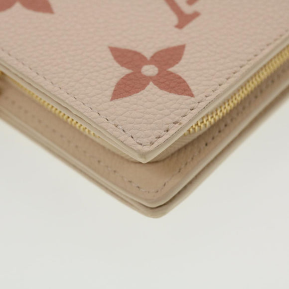 LOUIS VUITTON Monogram Empreinte Portefeuille Clare Wallet White M81927 42904SM