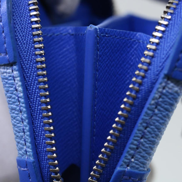 LOUIS VUITTON Monogram Clouds Soft Trunk Necklace Pouch Blue M45440 Auth 43556S