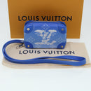 LOUIS VUITTON Monogram Clouds Soft Trunk Necklace Pouch Blue M45440 Auth 43556S-12