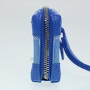 LOUIS VUITTON Monogram Clouds Soft Trunk Necklace Pouch Blue M45440 Auth 43556S-3