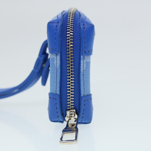 LOUIS VUITTON Monogram Clouds Soft Trunk Pouch Blue M45440 Auth 43556SM