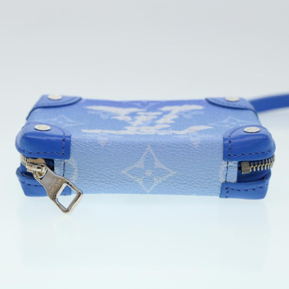 LOUIS VUITTON Monogram Clouds Soft Trunk Pouch Blue M45440 Auth 43556SM