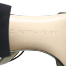 BOTTEGA VENETA High Heels Leder Silber Auth 43791-9