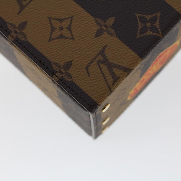 LOUIS VUITTON Stripe Tiger Cardboard Box NIGO Case Brown GI0718 LV Auth 43816SM