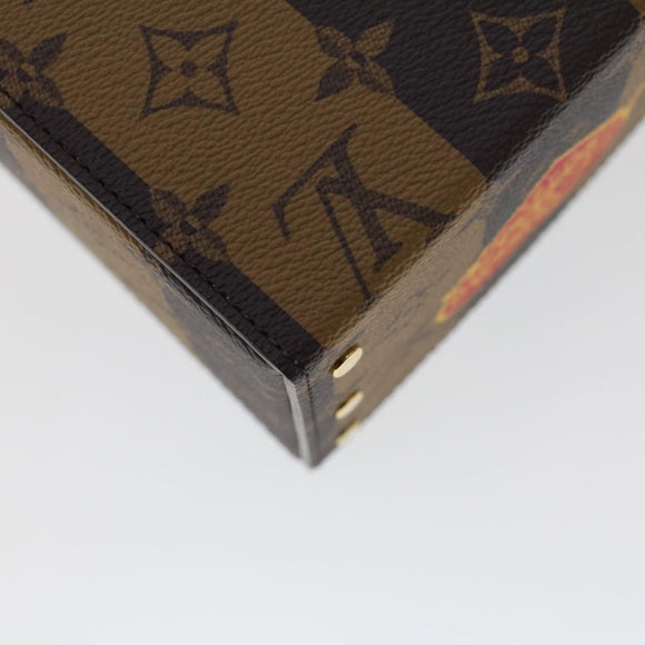 LOUIS VUITTON Stripe Tiger Cardboard Box NIGO Case Brown GI0718 LV Auth 43816SM