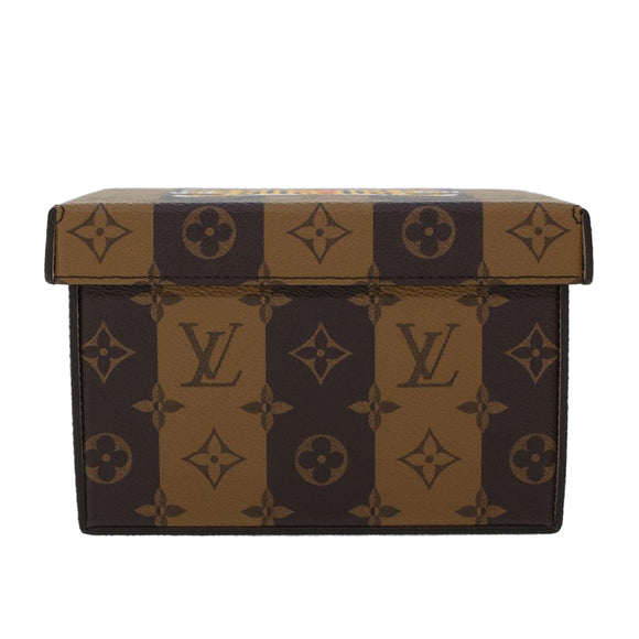 LOUIS VUITTON Streifen-Tiger Kartonschachtel NIGO Case Braun GI0718 LV Auth 43816SM