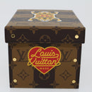 LOUIS VUITTON Streifen-Tiger Kartonschachtel NIGO Case Braun GI0718 LV Auth 43816SM-4