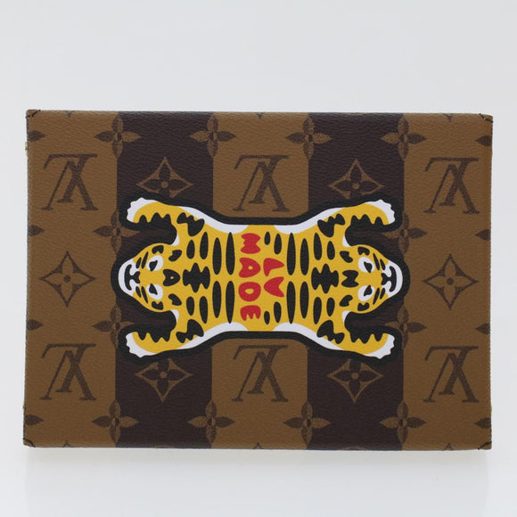 LOUIS VUITTON Streifen-Tiger Kartonschachtel NIGO Case Braun GI0718 LV Auth 43816SM