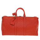 LOUIS VUITTON Damier Infini Keepall Bandouliere 45 Fusion N41142 Auth 43817SAM-13
