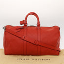 LOUIS VUITTON Damier Infini Keepall Bandouliere 45 Fusion N41142 Auth 43817SAM-12