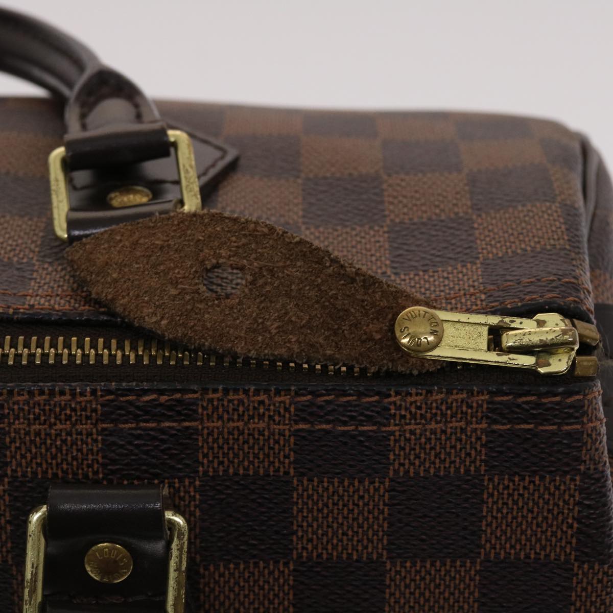 LOUIS VUITTON Damier Ebene Speedy 30 Hand Bag N41364 LV Auth 43860