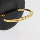 CELINE Vanity Cosmetic Pouch Leather Black Gold Auth 43930-7