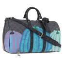 LOUIS VUITTON Eclipse Pumpkin LV × YK Keepall Bandouliere 45 M46441 Auth 44061SM-1