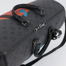 LOUIS VUITTON Eclipse Pumpkin LV × YK Keepall Bandouliere 45 M46441 Auth 44061SM-6