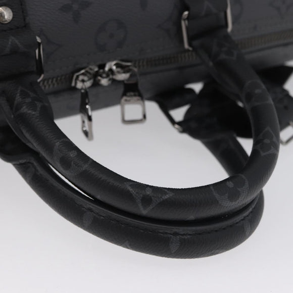 LOUIS VUITTON Eclipse Pumpkin LV × YK Keepall Bandouliere 45 M46441 Auth 44061SM