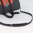 LOUIS VUITTON Eclipse Pumpkin LV × YK Keepall Bandouliere 45 M46441 Auth 44061SM-8