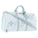 LOUIS VUITTON Monogram Aqua Garden Keepall Bandouliere 50 M22570 LV Auth 44063SM-1