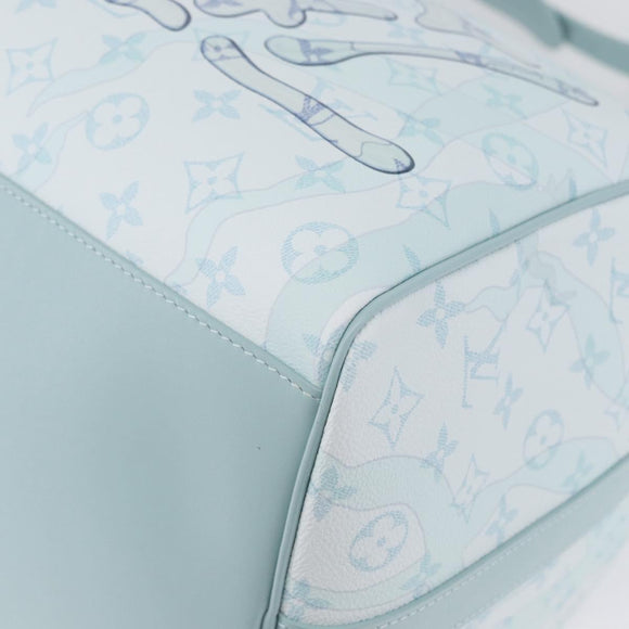 LOUIS VUITTON Monogram Aqua Garden Keepall Bandouliere 50 M22570 LV Auth 44063SM