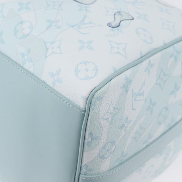 LOUIS VUITTON Monogram Aqua Garden Keepall Bandouliere 50 M22570 LV Auth 44063SM