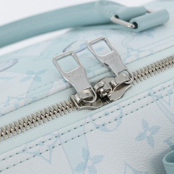LOUIS VUITTON Monogram Aqua Garden Keepall Bandouliere 50 M22570 LV Auth 44063SM