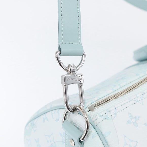 LOUIS VUITTON Monogram Aqua Garden Keepall Bandouliere 50 M22570 LV Auth 44063SM