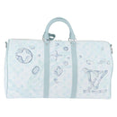 LOUIS VUITTON Monogram Aqua Garden Keepall Bandouliere 50 M22570 LV Auth 44063SM-2