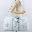 LOUIS VUITTON Monogram Aqua Garden Keepall Bandouliere 50 M22570 LV Auth 44063SM-33