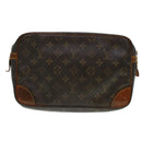 LOUIS VUITTON Monogram Compiegne 28 Clutch Bag M51845 LV Auth 44405-2
