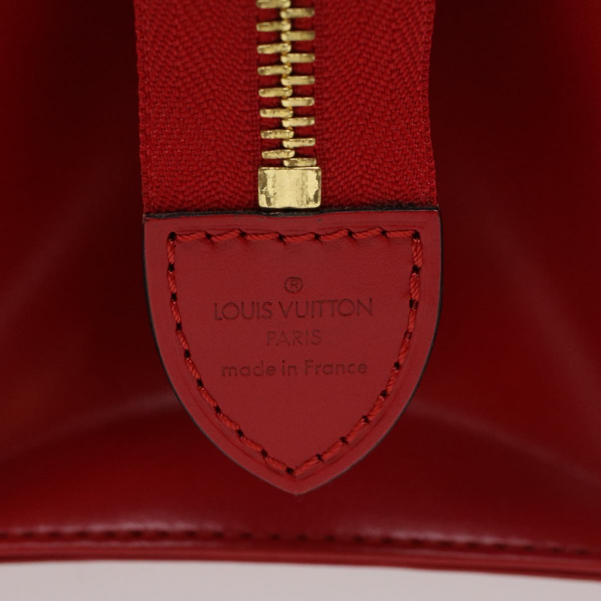 LOUIS VUITTON Epi Sac Triangle Hand Bag Red M52097 LV Auth 44414