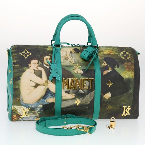 LOUIS VUITTON Masters Collection MANET Keepall Bandouliere 50 M43344 Auth 44429S
