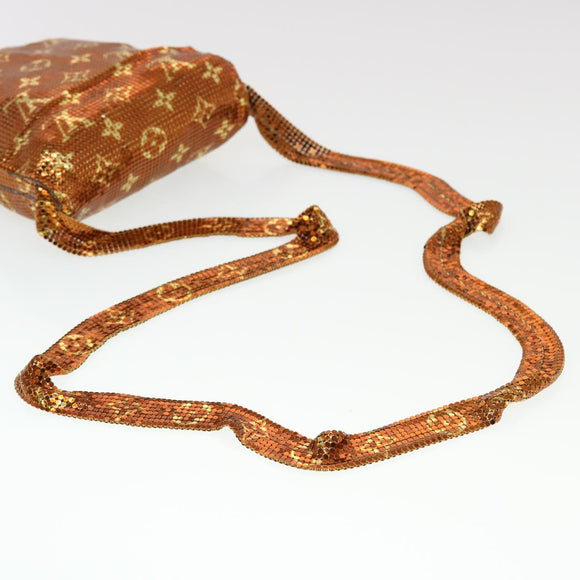 LOUIS VUITTON Monogram Mesh Frances Shoulder Bag Sequin M92287 LV Auth 44524SM