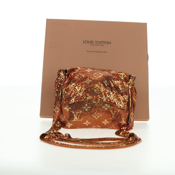 LOUIS VUITTON Monogram Mesh Frances Shoulder Bag Sequin M92287 LV Auth 44524SM
