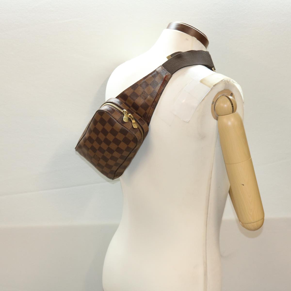 LOUIS VUITTON Damier Ebene Geronimos Shoulder Bag N51994 LV Auth 44721