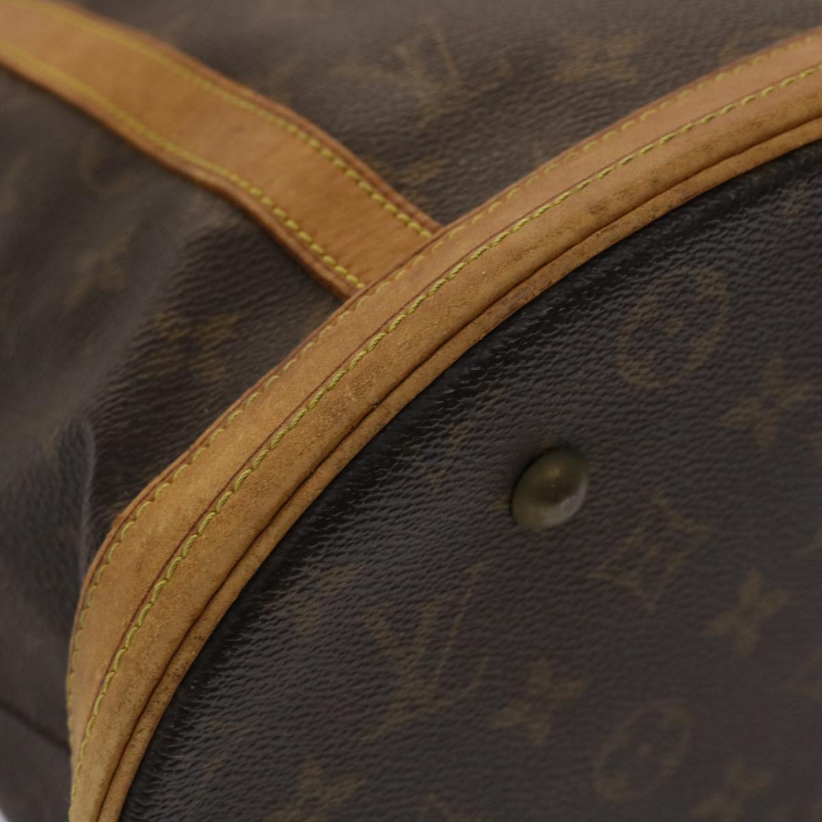 LOUIS VUITTON Monogram Bucket GM Shoulder Bag M42236 LV Auth 44867