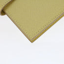 HERMES Bearn Compact Wallet Epsom Yellow Auth 45049SM-15