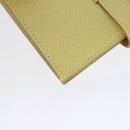 HERMES Bearn Compact Wallet Epsom Yellow Auth 45049AM-16