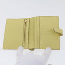 HERMES Bearn Compact Wallet Epsom Yellow Auth 45049AM-8