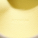 HERMES Bearn Compact Wallet Epsom Yellow Auth 45049AM-11