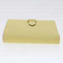 HERMES Bearn Compact Wallet Epsom Yellow Auth 45049AM-6