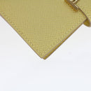 HERMES Bearn Compact Wallet Epsom Yellow Auth 45049SM-14