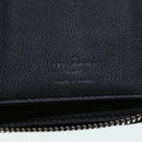 LOUIS VUITTON Zippy Wallet Vertical Taurillon Leather Black M58804 Auth 45066S-17