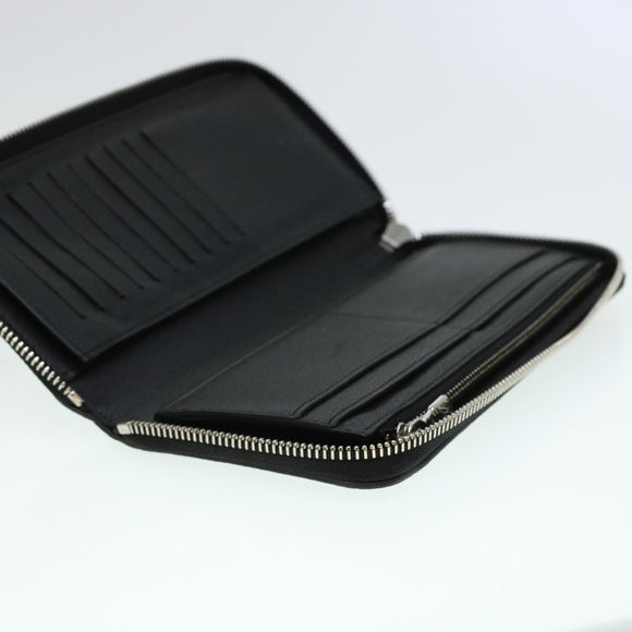 LOUIS VUITTON Zippy Wallet Vertical Taurillon Leather Black M58804 Auth 45066S