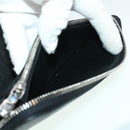 LOUIS VUITTON Zippy Wallet Vertical Taurillon Leather Black M58804 Auth 45066S-19